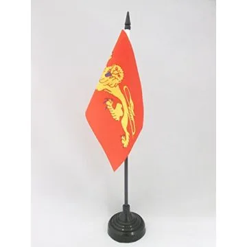 DRAPEAU DE TABLE AQUITAINE 15x10cm - PETIT DRAPEAUX DE BUREAU AQUITAIN - DUCHÉ D\'AQUITAINE 10 x 15 cm