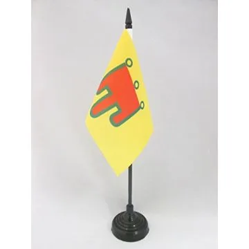 DRAPEAU DE TABLE AUVERGNE 15x10cm - PETIT DRAPEAUX DE BUREAU AUVERGNAT - COMTÉ D\'AUVERGNE 10 x 15 cm