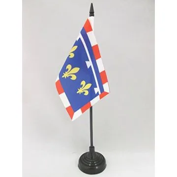 DRAPEAU DE TABLE CENTRE 15x10cm - PETIT DRAPEAUX DE BUREAU CENTRISTE - FRANCE 10 x 15 cm