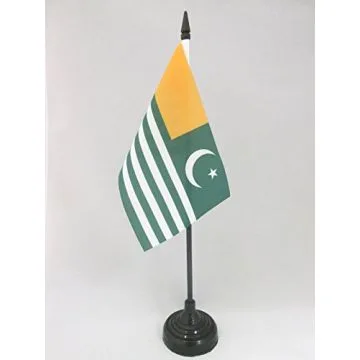 DRAPEAU DE TABLE AZAD CACHEMIRE 15x10cm - PETIT DRAPEAUX DE BUREAU CACHEMIRE LIBRE 10 x 15 cm