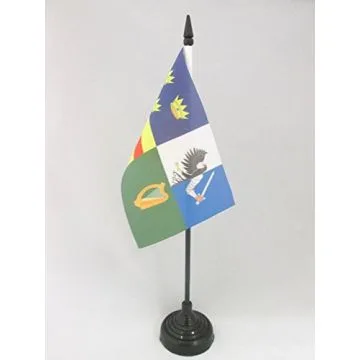 DRAPEAU DE TABLE IRLANDE 4 PROVINCES 15x10cm - PETIT DRAPEAUX DE BUREAU IRLANDAIS 10 x 15 cm