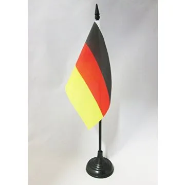 DRAPEAU DE TABLE ALLEMAGNE 15x10cm - PETIT DRAPEAUX DE BUREAU ALLEMAND 10 x 15 cm