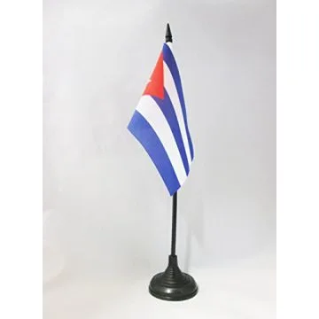 DRAPEAU DE TABLE CUBA 15x10cm - PETIT DRAPEAUX DE BUREAU CUBAIN 10 x 15 cm