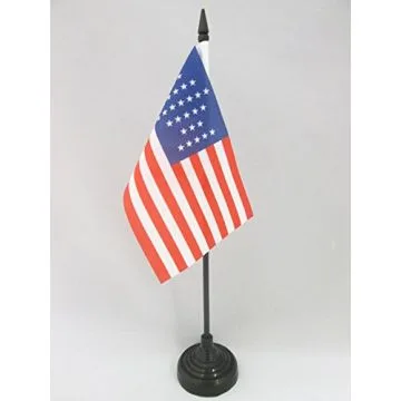 DRAPEAU DE TABLE USA 33 ÉTOILES 15x10cm - PETIT DRAPEAUX DE BUREAU AMÉRICAIN - ETATS-UNIS 10 x 15 cm