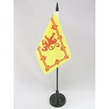 DRAPEAU DE TABLE ECOSSE ROYAL 15x10cm - PETIT DRAPEAUX DE BUREAU ÉCOSSAIS 10 x 15 cm