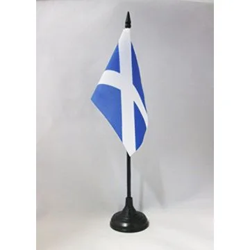 DRAPEAU DE TABLE ECOSSE 15x10cm - PETIT DRAPEAUX DE BUREAU ÉCOSSAIS 10 x 15 cm