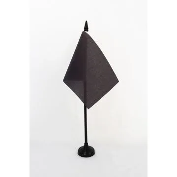 DRAPEAU DE TABLE CROIX CELTIQUE NOIRE 15x10cm - PETIT DRAPEAUX DE BUREAU CROIX NIMBÉE - CHRISTIANNISME 10 x 15 cm