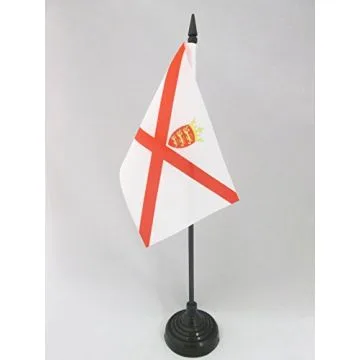 DRAPEAU DE TABLE JERSEY 15x10cm - PETIT DRAPEAUX DE BUREAU ANGLAIS - ROYAUME-UNI 10 x 15 cm