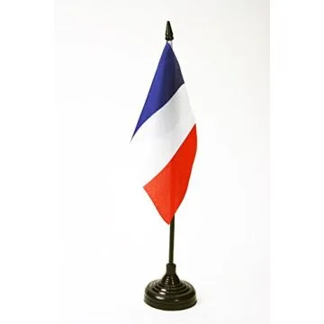 DRAPEAU DE TABLE FRANCE 15x10cm - PETIT DRAPEAUX DE BUREAU FRANÇAIS 10 x 15 cm