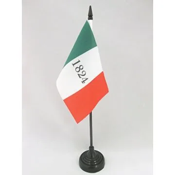 DRAPEAU DE TABLE ALAMO 1824 15x10cm - PETIT DRAPEAUX DE BUREAU AMÉRICAIN - USA - ETATS-UNIS 10 x 15 cm