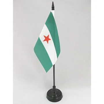 DRAPEAU DE TABLE ANDALOUSIE ARBONAIDA 15x10cm - PETIT DRAPEAUX DE BUREAU ANDALOUS INDÉPENDENTISTE 10 x 15 cm