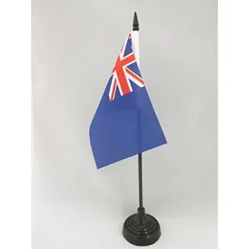 DRAPEAU DE TABLE BLUE ENSIGN BRITANNIQUE 15x10cm - PETIT DRAPEAUX DE BUREAU UK - ROYAUME-UNI 10 x 15 cm