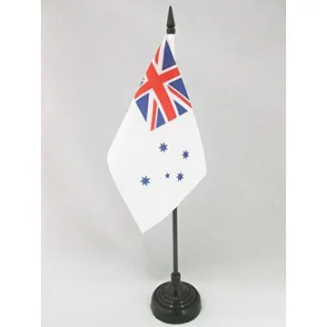 DRAPEAU DE TABLE AUSTRALIE ROYAL AUSTRALIAN NAVY 15x10cm - PETIT DRAPEAUX DE BUREAU PAVILLON MARINE ROYALE AUSTRALIENNE 10 x 15 cm