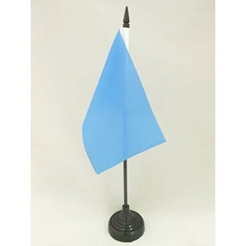 DRAPEAU DE TABLE COMMISSAIRE DE COURSE BLEU 15x10cm - PETIT DRAPEAUX DE BUREAU AVERTISSEMENT Í? LAISSER PASSER 10 x 15 cm