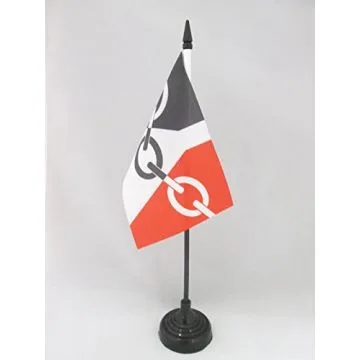 DRAPEAU DE TABLE PAYS NOIR 15x10cm - PETIT DRAPEAUX DE BUREAU BLACK COUNTRY - ANGLETERRE 10 x 15 cm