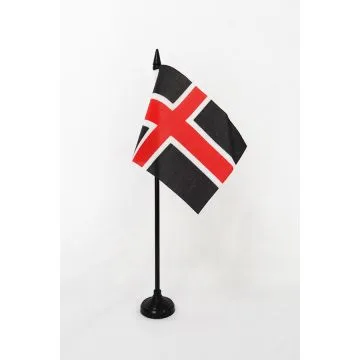 DRAPEAU DE TABLE VILLE DE DURHAM 15x10cm - PETIT DRAPEAUX DE BUREAU CITY OF DURHAM - ANGLETERRE 10 x 15 cm