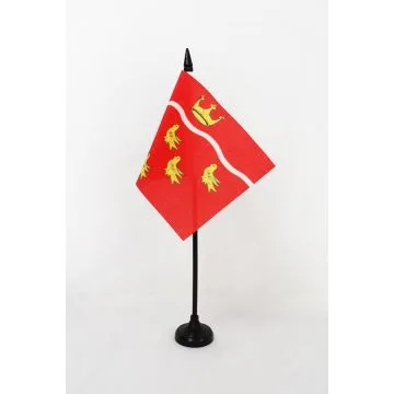 DRAPEAU DE TABLE COMTÉ DU SUSSEX DE L\'EST 15x10cm - PETIT DRAPEAUX DE BUREAU EAST SUSSEX - ANGLETERRE 10 x 15 cm