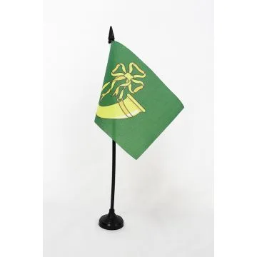 DRAPEAU DE TABLE COMTÉ DE HUNTINGDONSHIRE 15x10cm - PETIT DRAPEAUX DE BUREAU COUNTY OF HUNTS. - ANGLETERRE 10 x 15 cm