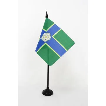 DRAPEAU DE TABLE COMTÉ DU YORKSHIRE NORTH RIDING 15x10cm - PETIT DRAPEAUX DE BUREAU COUNTY OF YORK - ANGLETERRE 10 x 15 cm