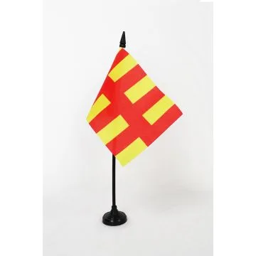 DRAPEAU DE TABLE COMTÉ DE NORTHUMBERLAND 15x10cm - PETIT DRAPEAUX DE BUREAU COUNTY OF NORTHD. - ANGLETERRE 10 x 15 cm