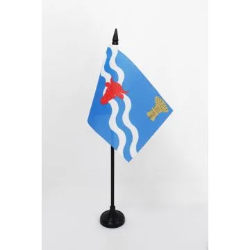 DRAPEAU DE TABLE COMTÉ DE OXFORDSHIRE 15x10cm - PETIT DRAPEAUX DE BUREAU COUNTY OF OXON. - ANGLETERRE 10 x 15 cm