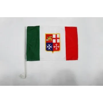 Bandiera per auto Marina mercantile italiana 45 x 30 cm