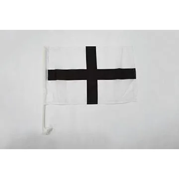 Drapeau de voiture Bretagne Kroaz Du 45x30cm - Carflag breton - croix bretonne 30 x 45 cm