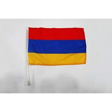 Drapeau de voiture Arménie 45x30cm - Carflag arménien 30 x 45 cm