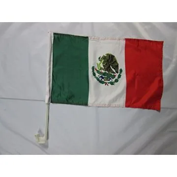 Drapeau de voiture MEXIQUE 45x30cm - Carflag MEXICAIN 30 x 45 cm