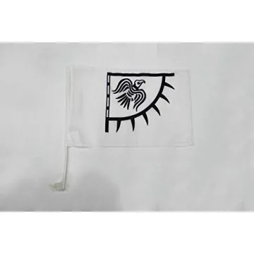Drapeau de voiture Viking Raven 45x30cm - Carflag Bannière au corbeau - vikings 30 x 45 cm