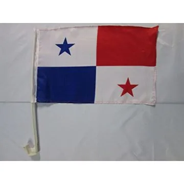 Drapeau de voiture PANAMA 45x30cm - Carflag PANAMÉEN 30 x 45 cm