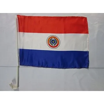 Drapeau de voiture PARAGUAY 45x30cm - Carflag PARAGUAYEN 30 x 45 cm