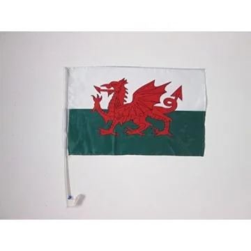 Drapeau de voiture PAYS DE GALLES 45x30cm - Carflag GALLOIS 30 x 45 cm