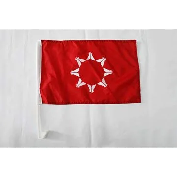 Drapeau de voiture Sioux Oglala du Dakota du Sud 45x30cm - Carflag amérindien 30 x 45 cm