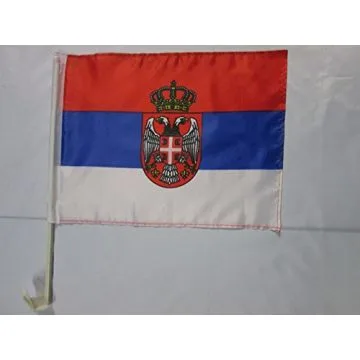 Drapeau de voiture SERBIE 45x30cm - Carflag SERBE 30 x 45 cm