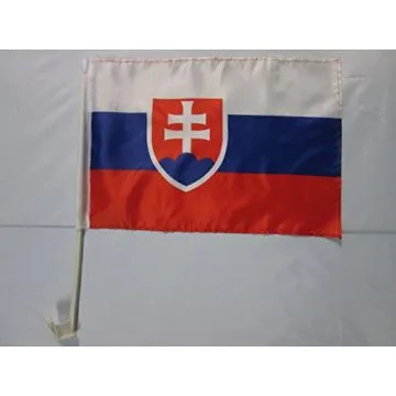Drapeau de voiture SLOVAQUIE 45x30cm - Carflag SLOVAQUE 30 x 45 cm