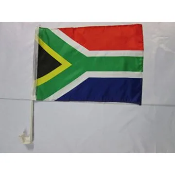 Drapeau de voiture AFRIQUE DU SUD 45x30cm - Carflag SUD AFRICAIN 30 x 45 cm