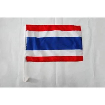 Drapeau de voiture Thaïlande 45x30cm - Carflag thaïlandais 30 x 45 cm