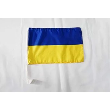 Autoflagge Ukraine 45 x 30 cm