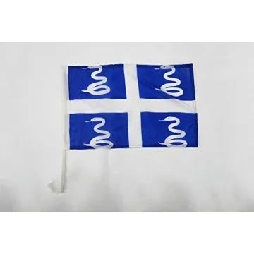 Drapeau de voiture Martinique 45x30cm - Carflag martiniquais - France 30 x 45 cm