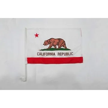 Drapeau de voiture Californie 45x30cm - Carflag californien - Etat américain - USA - Etats-Unis 30 x 45 cm