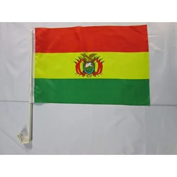 Drapeau de voiture BOLIVIE 45x30cm - Carflag BOLIVIEN 30 x 45 cm