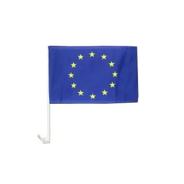 Drapeau de voiture EUROPE 45x30cm - Carflag EUROPÍ?EN - UNION EUROPÍ?ENNE - UE 30 x 45 cm