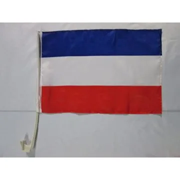 Drapeau de voiture RÉPUBLIQUE FÉDÉRALE DE YOUGOSLAVIE 45x30cm - Carflag YOUGOSLAVE 30 x 45 cm