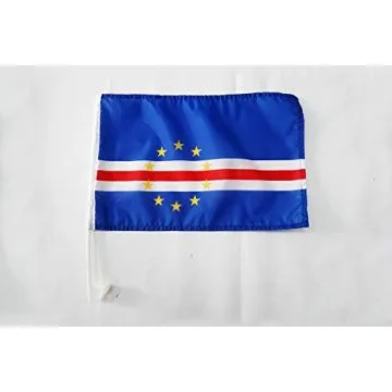 Drapeau de voiture Cap Vert 45x30cm - Carflag cap-verdien 30 x 45 cm