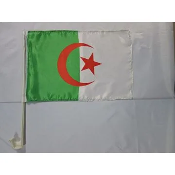 Drapeau de voiture ALGÉRIE 45x30cm - Carflag ALGÉRIEN 30 x 45 cm
