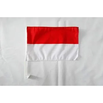 Drapeau de voiture Alsace Rot un Wiss 45x30cm - Carflag alsacien - France 30 x 45 cm