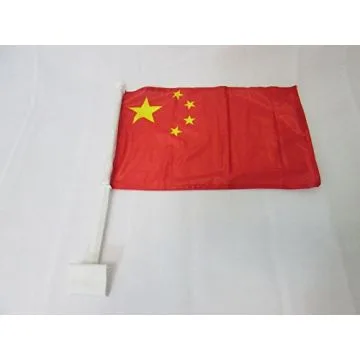 Drapeau de voiture CHINE 45x30cm en maille bloquée - Carflag CHINOIS 30 x 45 cm
