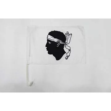 Drapeau de voiture Corse 45x30cm - Carflag province corse 30 x 45 cm