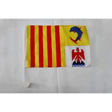 Drapeau de voiture Provence-Alpes-Côte d\'Azur 45x30cm - Carflag provençal - France 30 x 45 cm